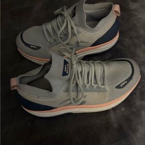 Gray and Navy Women's Athletic Shoes